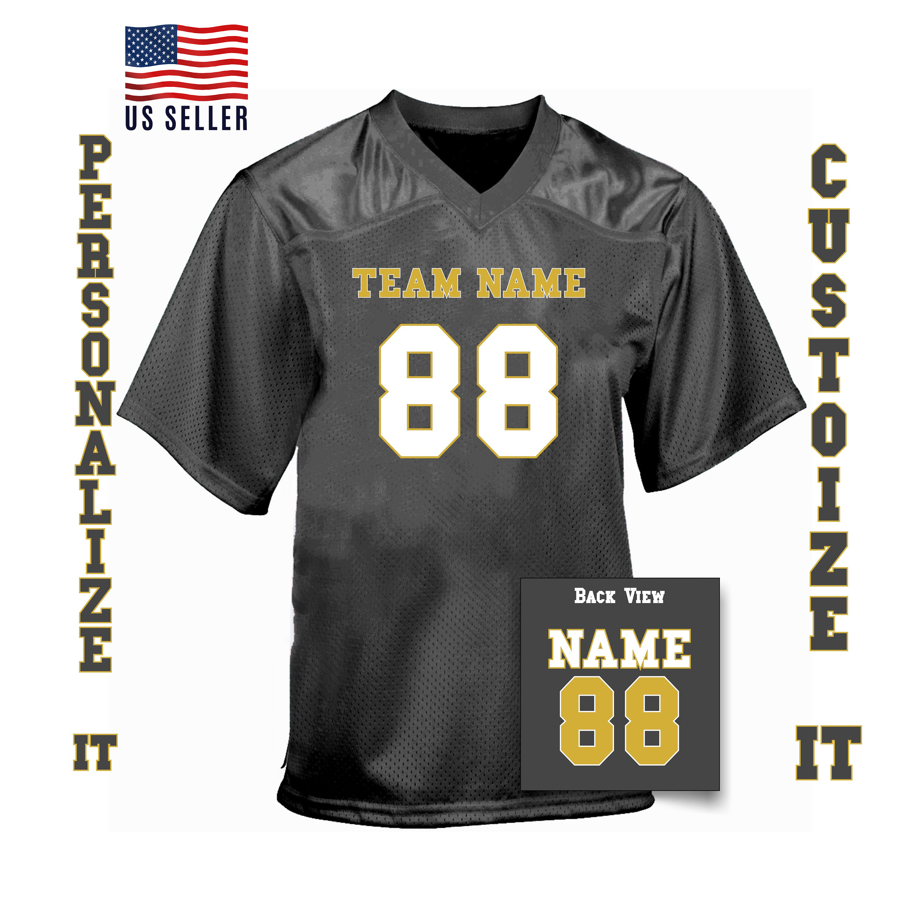 Custom Football Jersey, Jersey with Personalized Name and Number