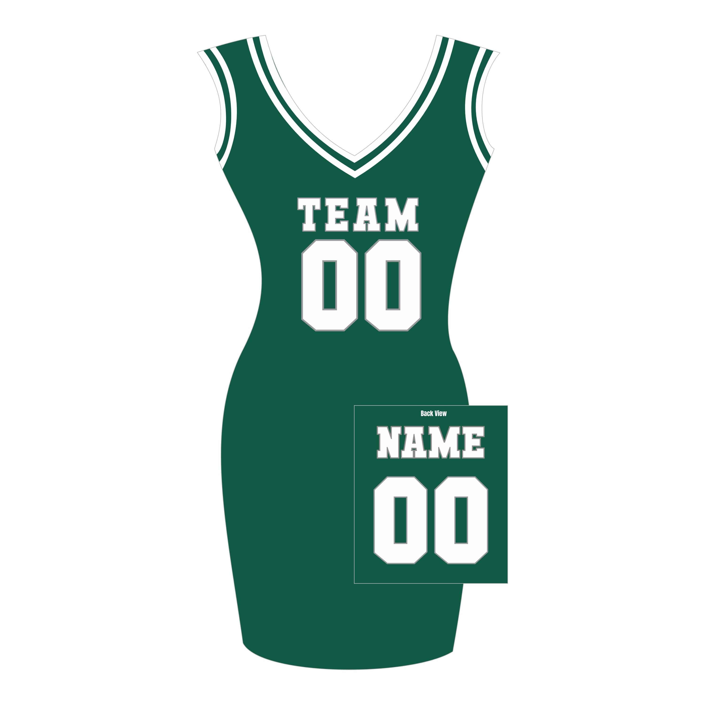 Custom Women Football Jersey Dress, Football Jersey Dress with personalized  letters and Number For Adults