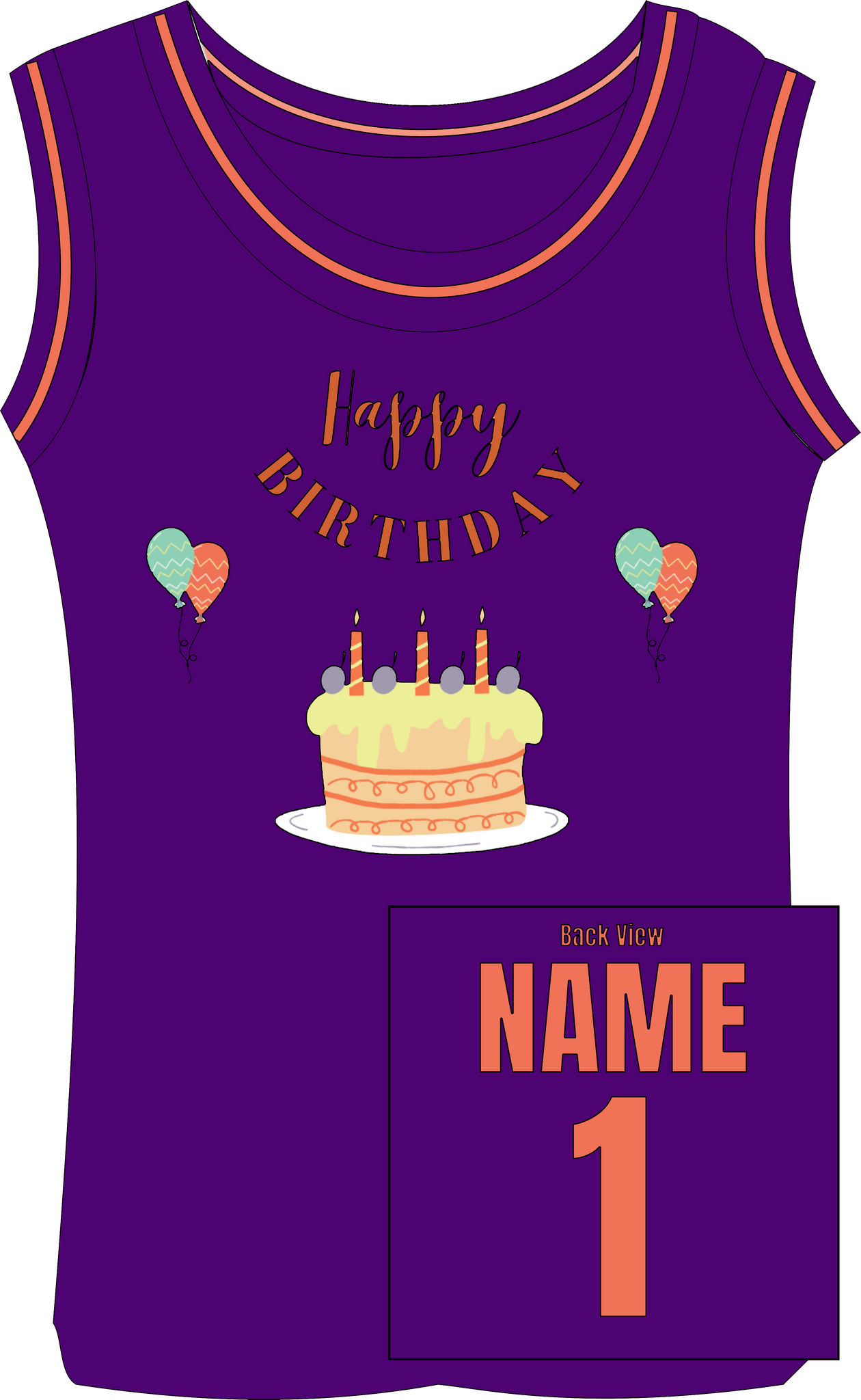 Birthday Jersey, Happy Birthday Boy, Happy Birthday Girl, Custom Birthday Basketball Jersey, Customized Birthday Name and Number