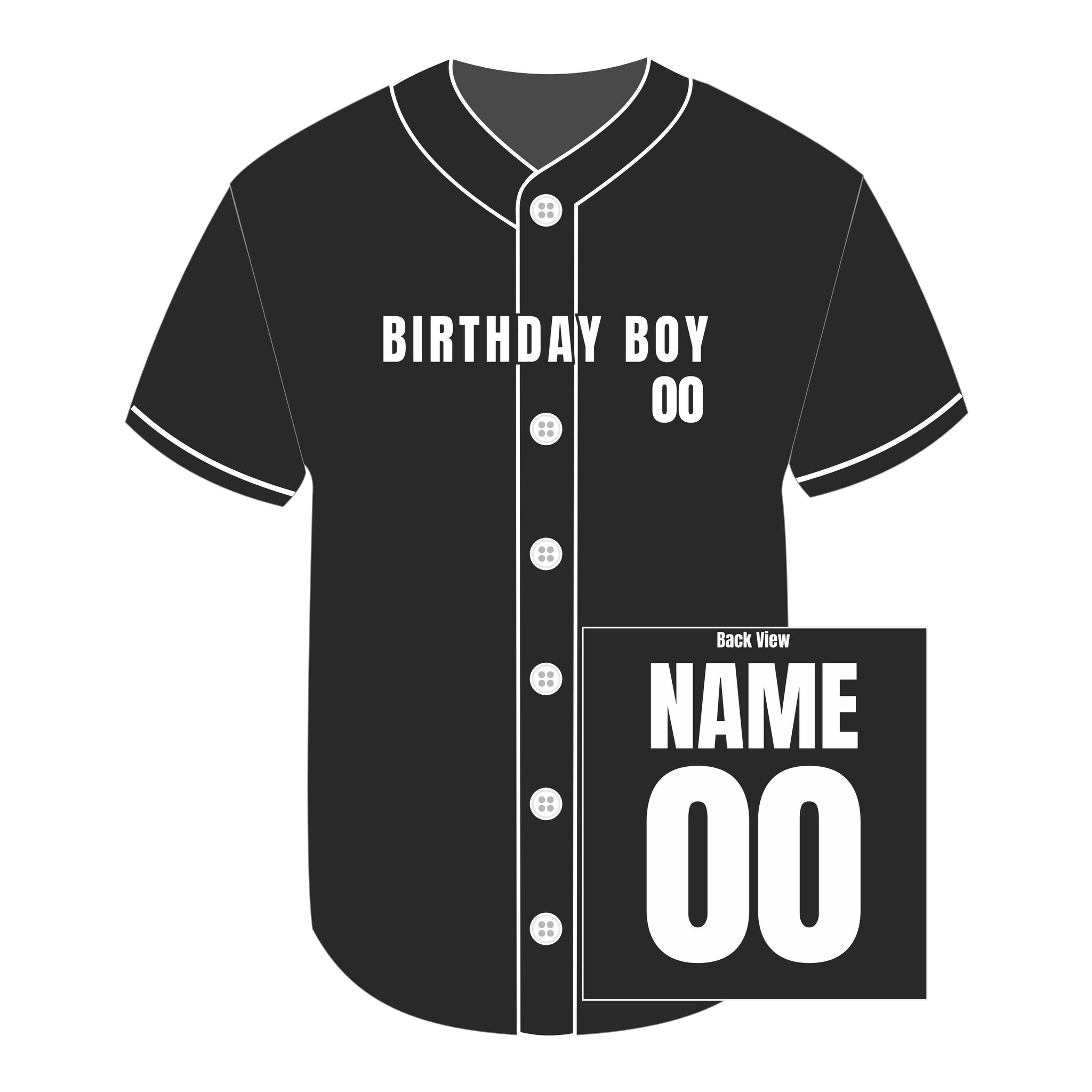 Birthday Boy Baseball Jersey for Adults, Custom Baseball Jersey, Toddler to Adult Baseball Jersey, 1st Birthday Jersey