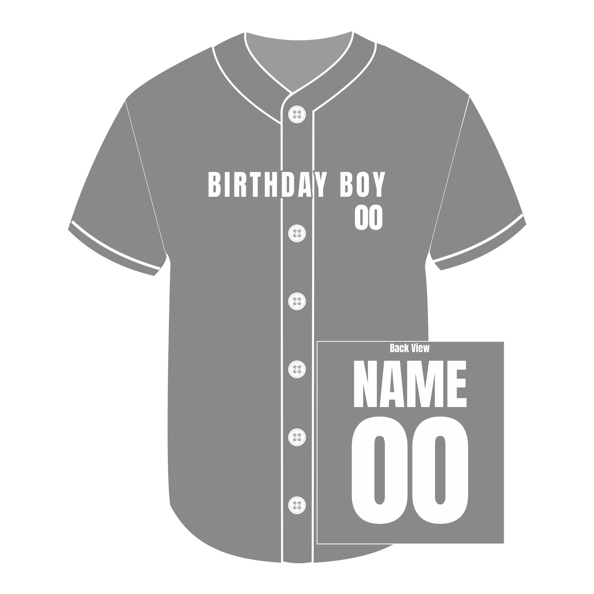 Birthday Boy Baseball Jersey for Adults, Custom Baseball Jersey, Toddler to Adult Baseball Jersey, 1st Birthday Jersey
