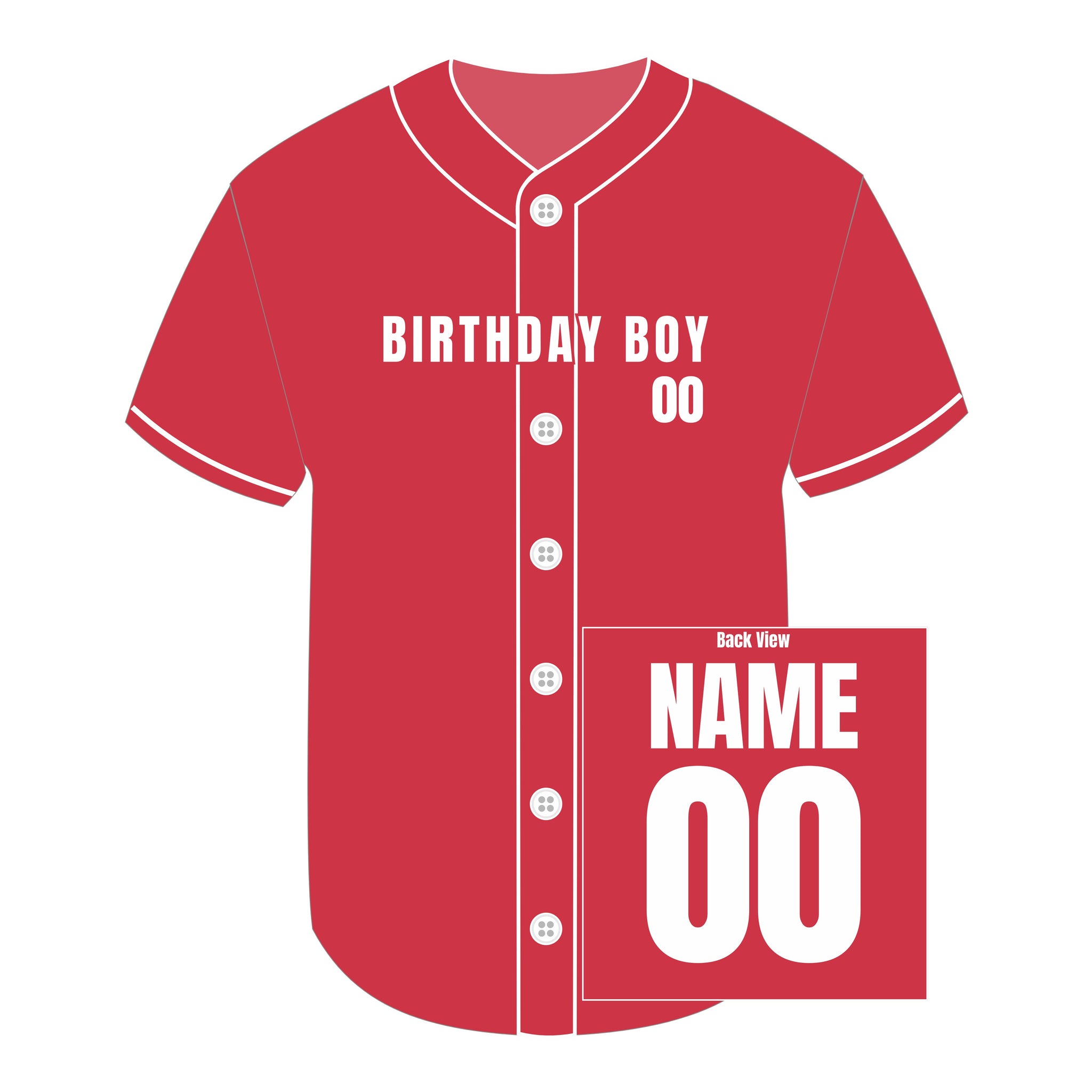 Birthday Boy Baseball Jersey for Adults, Custom Baseball Jersey, Toddler to Adult Baseball Jersey, 1st Birthday Jersey