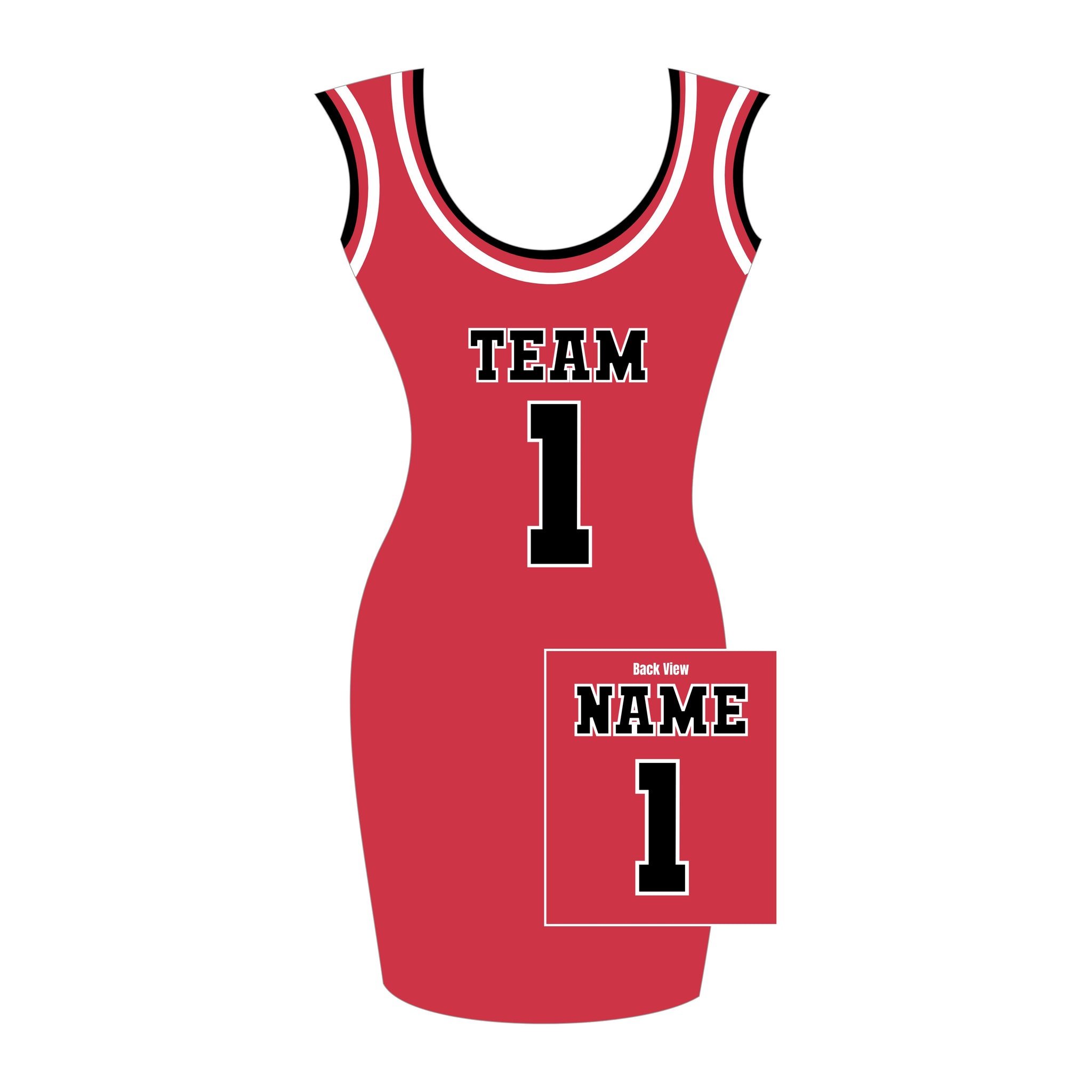 Custom Name Number Jersey Dress for Adults | Women’s Basketball Jersey Dress | Ladies’ Throwback Jersey Dress
