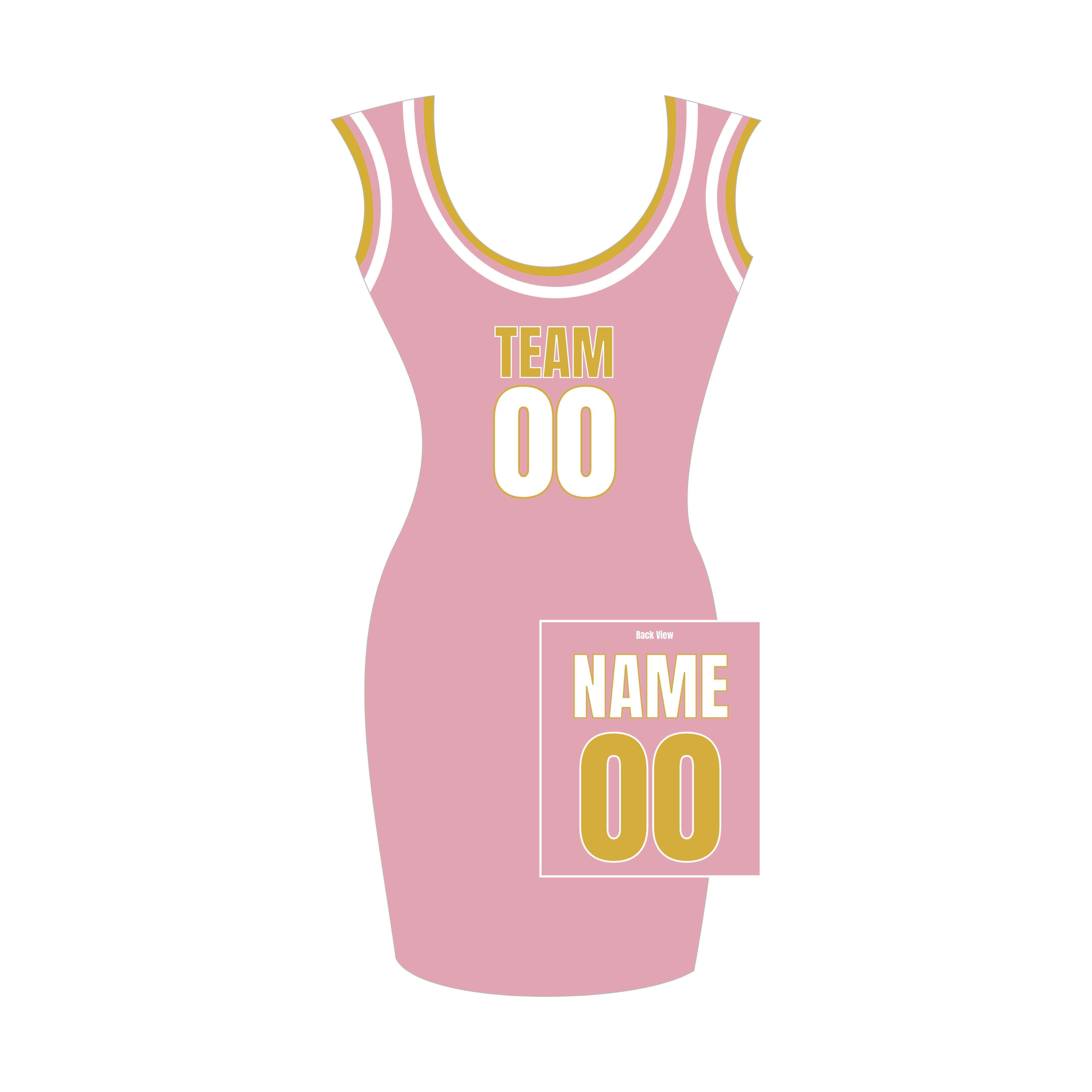 Custom Name Number Jersey Dress for Adults