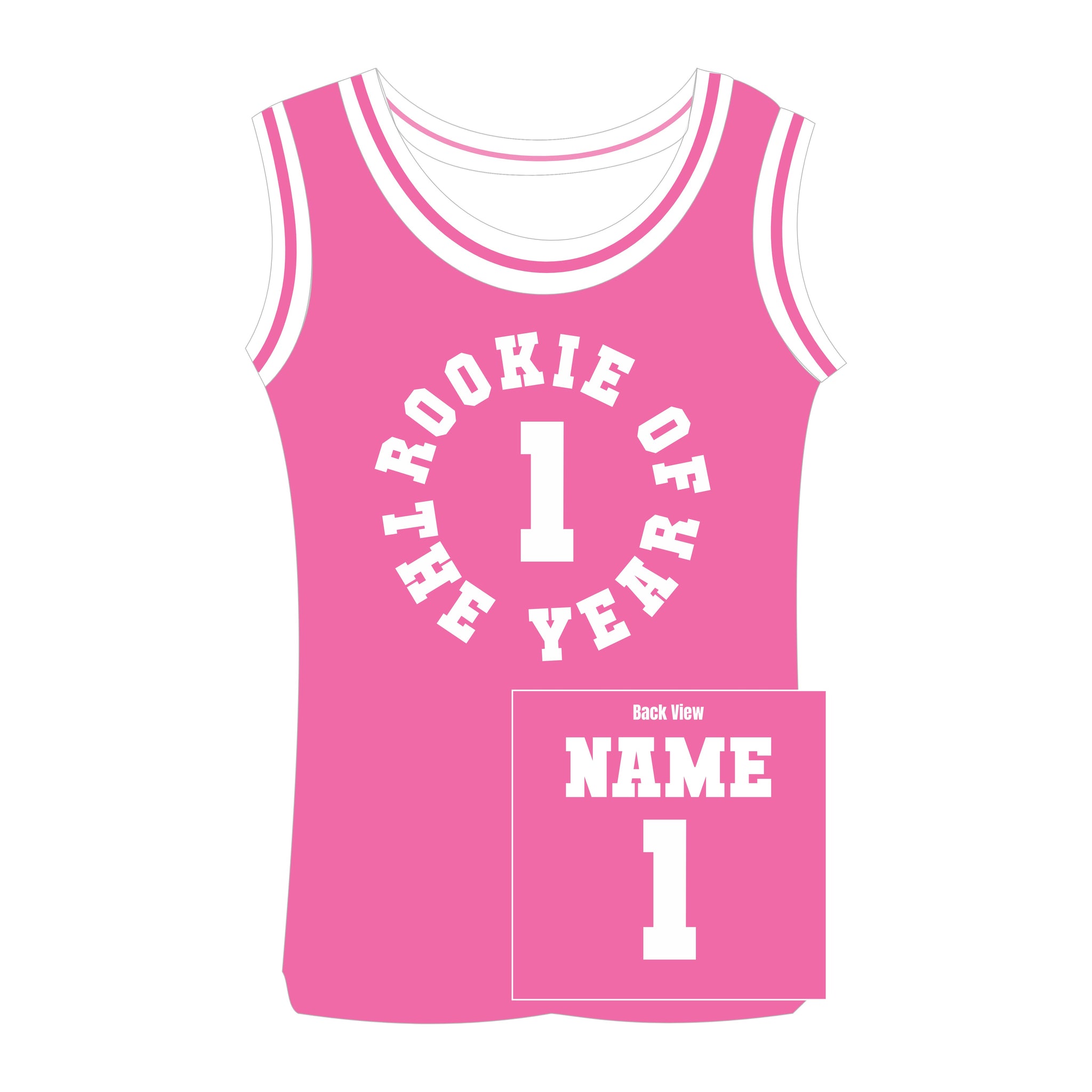 Little MVP's First Birthday Rookie of The Year Personalized Basketball Jersey for Adults – Custom Name & Number