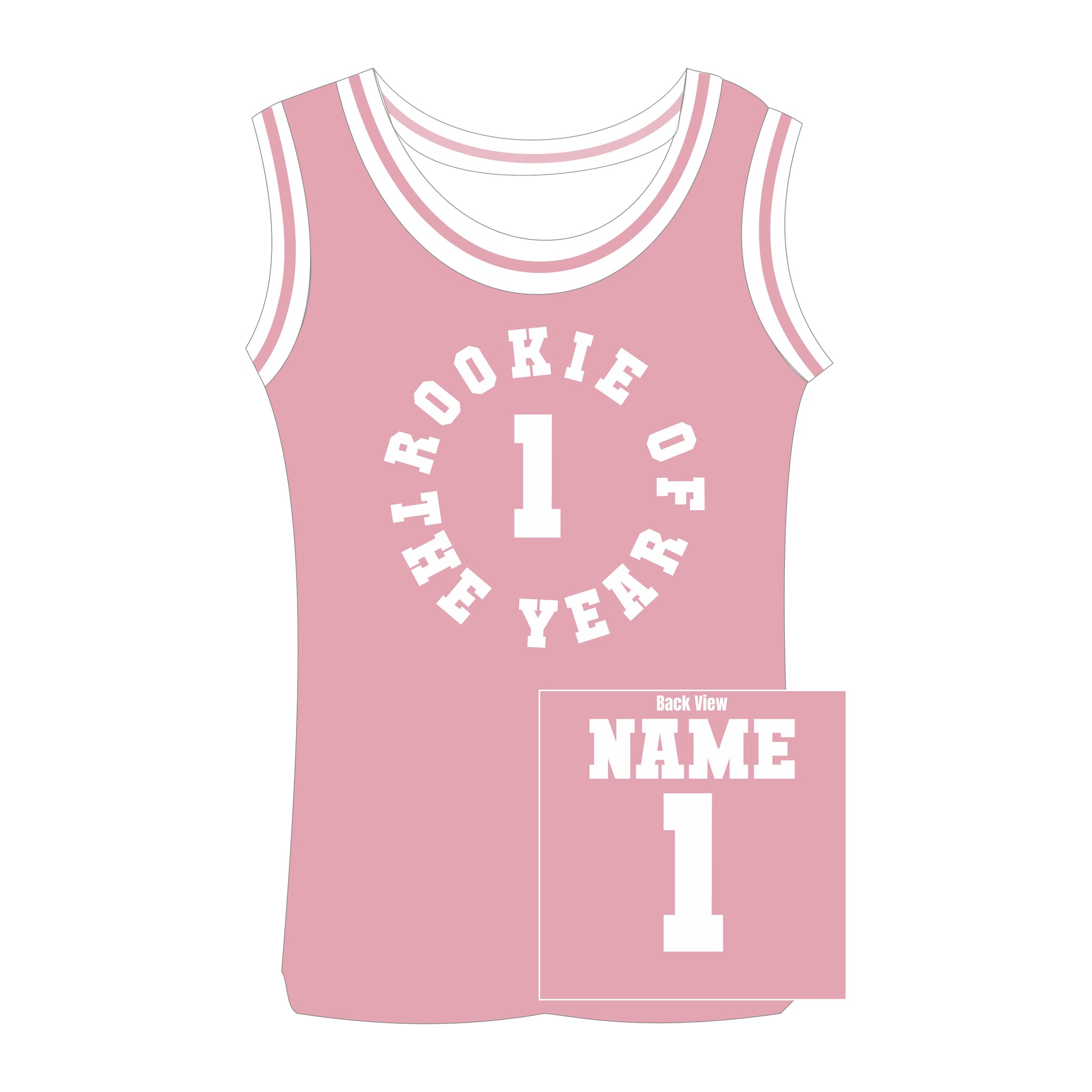Rookie of The Year Custom Basketball Jersey for Adults – Purple Gold One-Year-Old-Themed Jersey with Customized Name & Number