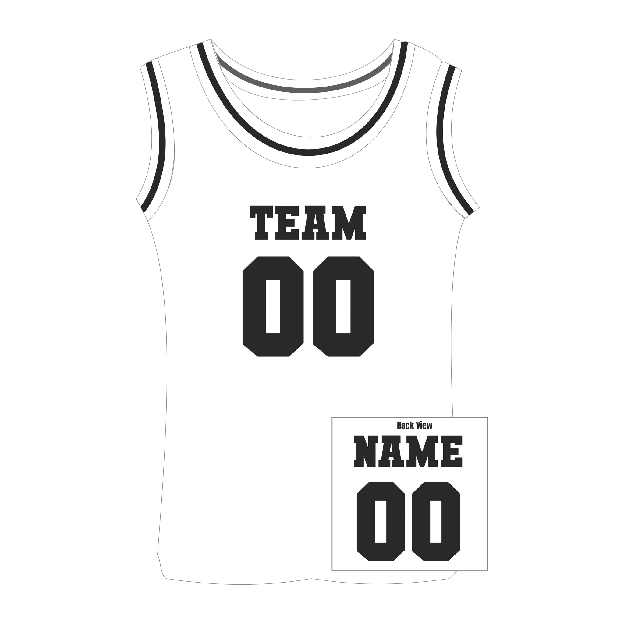 Custom Kids Sleeveless Basketball Sports Jersey for Toddlers Babies Personalized with Name & Number-FRONT and BACK- Baby Gift For Adults