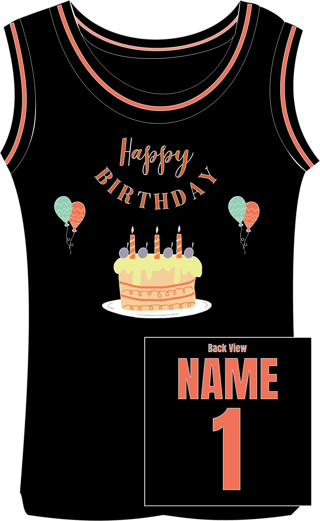 Birthday Jersey, Happy Birthday Boy, Happy Birthday Girl, Custom Birthday Basketball Jersey, Customized Birthday Name and Number