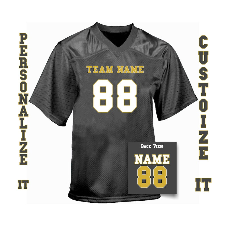 Personalized Matching Football Jersey for Adults, Couple Football Fan Jersey, Custom Football Family Jersey, Customized Event Football Jersey