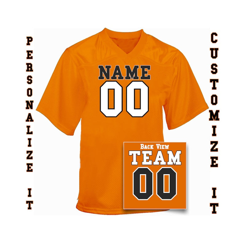Personalized Matching Football Jersey for Adults, Couple Football Fan Jersey, Custom Football Family Jersey, Customized Event Football Jersey