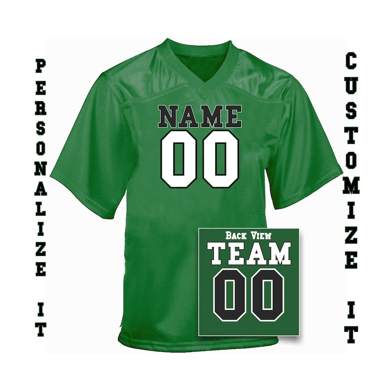 Personalized Matching Football Jersey for Adults, Couple Football Fan Jersey, Custom Football Family Jersey, Customized Event Football Jersey