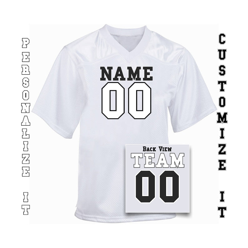 Personalized Matching Football Jersey for Adults, Couple Football Fan Jersey, Custom Football Family Jersey, Customized Event Football Jersey